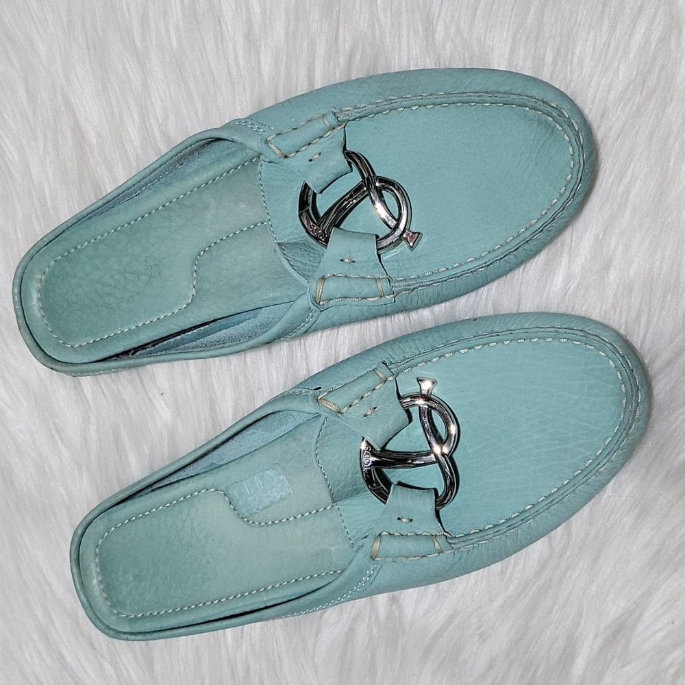 Tods blue mules
